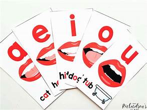 phonics vowel cards